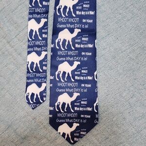 ZAZZLE Hand Made Novelty Tie Camel 'WHOOT-WHOOT HUMP DAY' Print, Fun